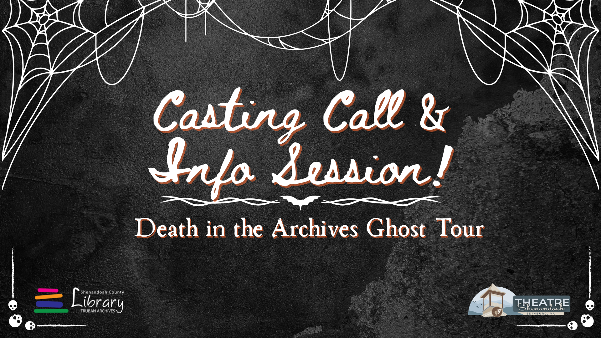 Death in the Archives Ghost Tour Casting Call: County